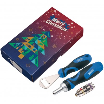 Ratchet Screwdriver Set and Bottle Opener - Gift Box
