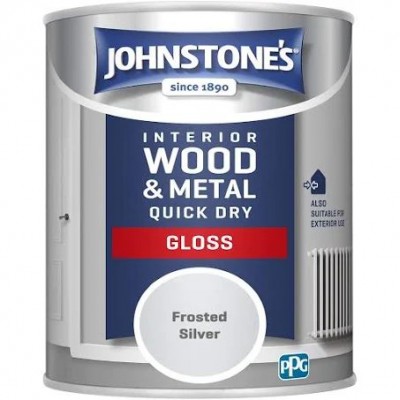 Johnstone's Quick Dry Gloss - 750ml Frosted Silver