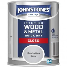 Johnstone's Quick Dry Gloss - 750ml Manhattan Grey