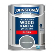 Johnstone's Quick Dry Gloss - 750ml Steel Smoke