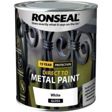 Ronseal Direct to Metal Paint White Gloss 750ml