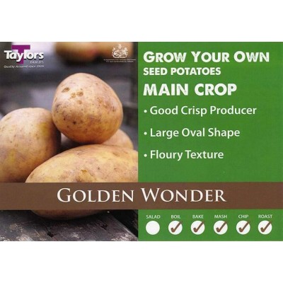 Seed Potatoes Golden Wonder 2Kg Seed Potatoes Golden Wonder 2Kg