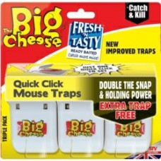 Quick Click Mouse Traps 3xPack