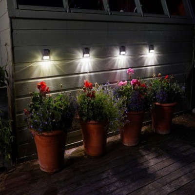 Fence,Wall,Post Light 4Pk