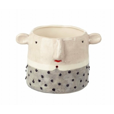 Norman Planter Grey Ceramic H130x200mm