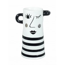 Raquel Vase Black/White H255x180mm