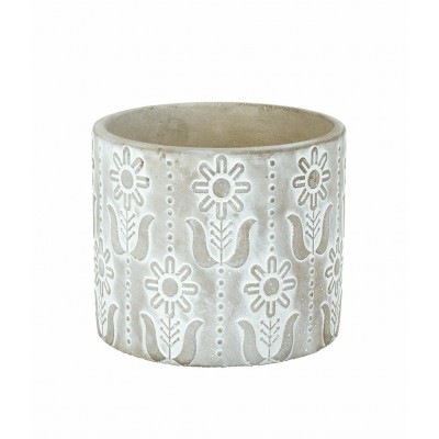 Sunflower Planter Grey 115x135mm