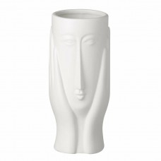 Genevieve White Ceramic Vase H200x90mm