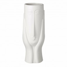 Genevieve White Ceramic Vase H300x120mm