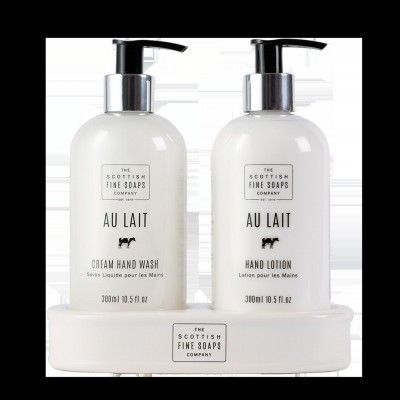Scottish Fine Soaps Au Lait Hand Care Set 2x250ml Bottles Scottish Fine Soaps Au Lait Hand Care Set 2x250ml Bottles