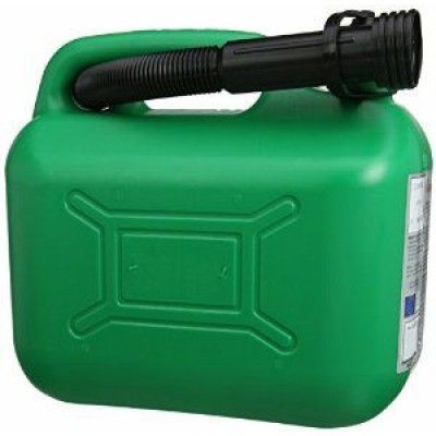 Green Plastic Petrol Can 5Ltr