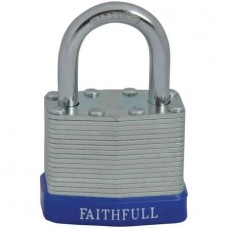 Faithfull Laminated Steel Padlock 40mm 3 Keys