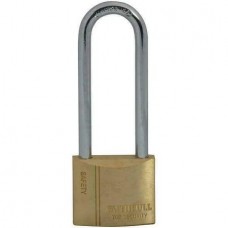 Faithfull Brass Padlock 40mm Long Shackle 3 Keys