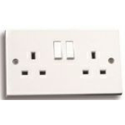 2 Gang Switched Socket