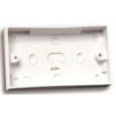 2 Gang Socket Patress Box 25mm Depth