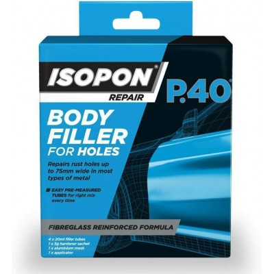 Isopon P40/PBX Body Filler for Holes 100ml box