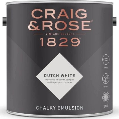 Craig & Rose 1829 CHalky Emulsion Dutch White 2.5L