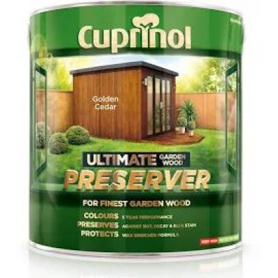 Cuprinol Ultimate Wood Preserver Golden Cedar 4L Cuprinol Ultimate Wood Preserver Golden Cedar 4L