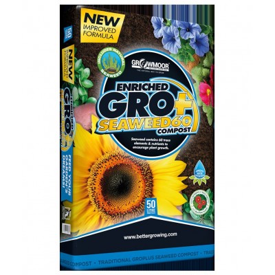 Gro+ Seaweed60 Peat Based 50L Compost