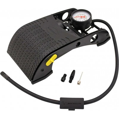 Michelin Foot Pump Analogue Gauge Single Barrel