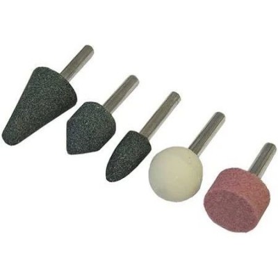 Faithfull Mounted Stones (Grinding) Set of 5