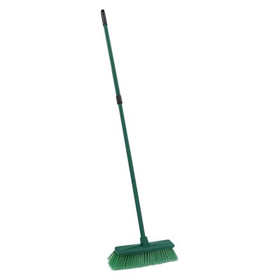 Hard Bristle Broom with Telescopic Handle