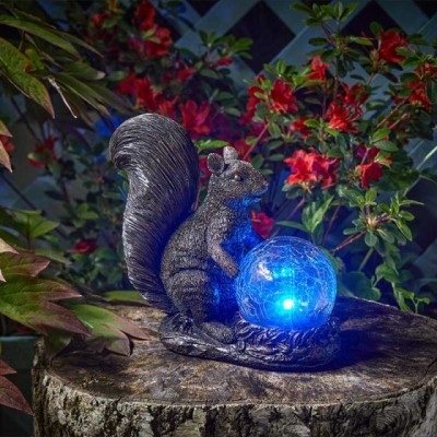 Squirrel Sphere Garden Ornament