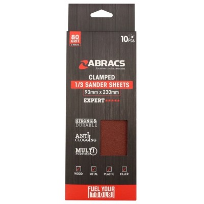 Orbital Clamped Sander Sheets 93 x 230mm 80g