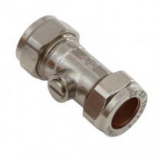 SupaPlumb Isolating Valve Chrome Plated Pack 10 15mm