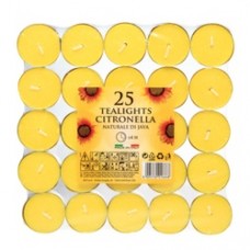 Citronella Tealights Pack 25