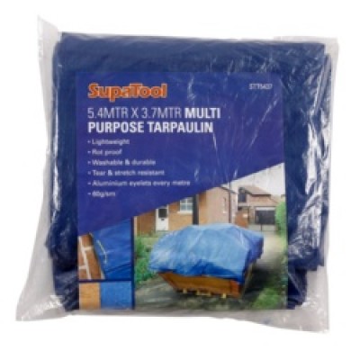 Tarpaulin 5.4m x 3.7m Blue