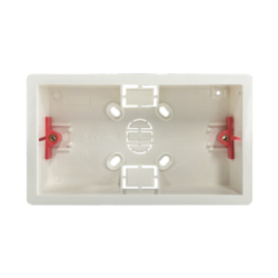 Dencon 2 Gang Dry Lining Box. 36mm Deep Skin Packed