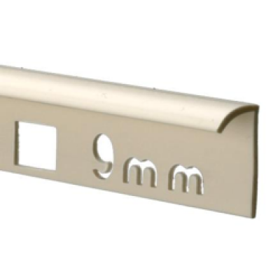 Tile Trim 9mm White PVC