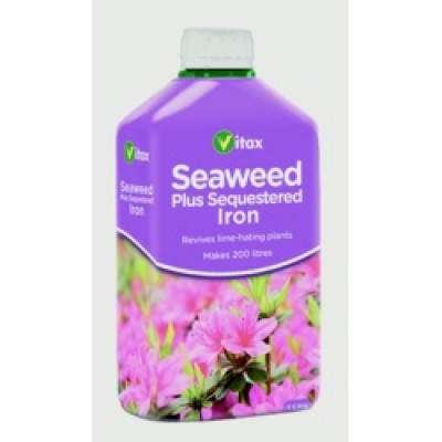 Vitax Seaweed plus Sequestered Iron 1Ltr