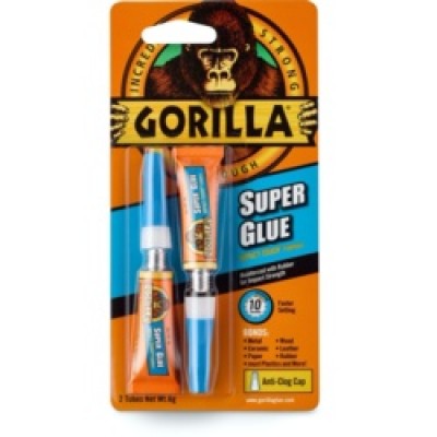 Gorilla Superglue Tube 2x3g