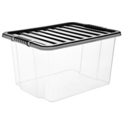 TML Storage Box & Lid 30L Clear