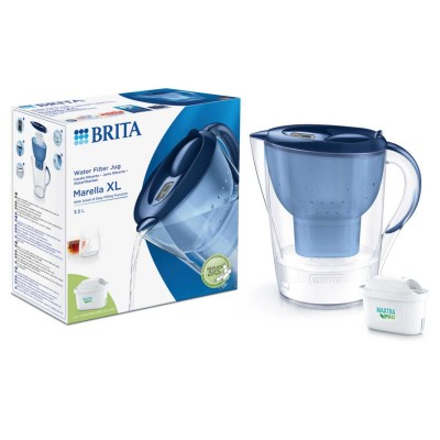 3.5L Marella Water Filter Jug with 1 Cartridge Blue