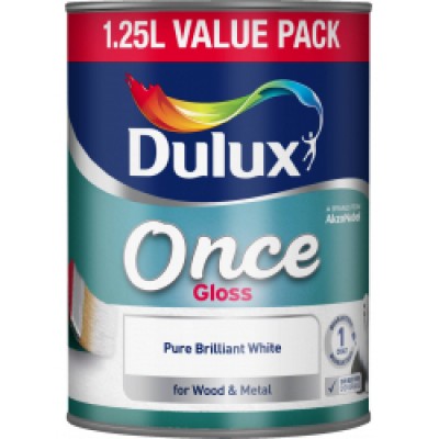 Dulux Once Gloss PBW 1.25Ltr