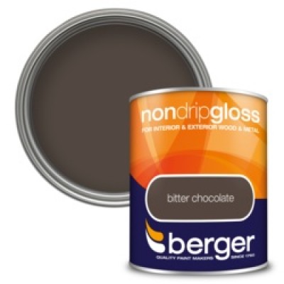 Berger Non Drip Gloss Bitter Choc 750ml
