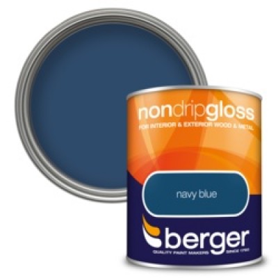 Berger Non Drip Gloss Navy Blue 750ml