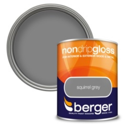 Berger Non Drip Gloss Squirrel Grey 750ml