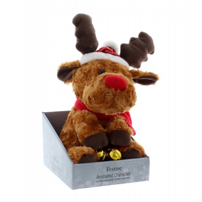 Animated Reindeer with Jingle Bells