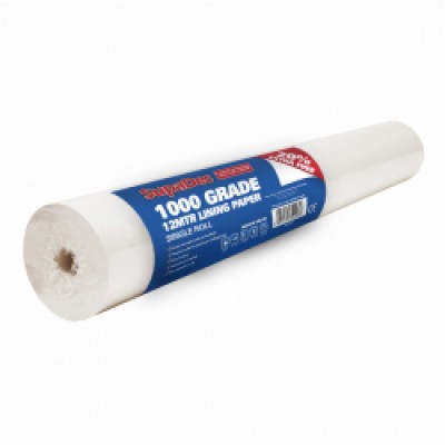 SupaDec Lining Paper 1000 Grade 10m Plus 20% Free 6.72m2 Cov