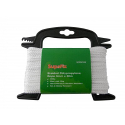 SupaFix Braided Polyporpene Rope 30m 3mm