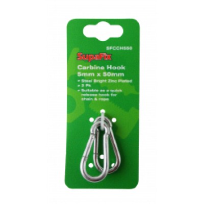 SupaFix Carbine Hook Pack 2 5x50mm