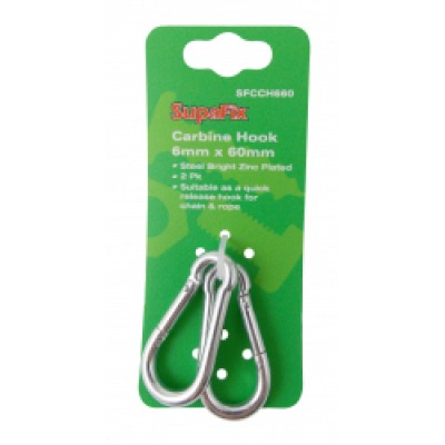 SupaFix Carbine Hook Pack 2 6x60mm