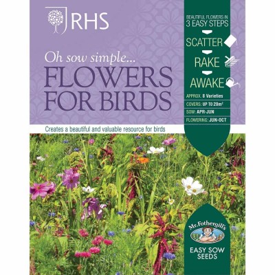RHS Flowers For Birds Seed Shaker