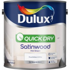 Dulux QD Satinwood PBW 2.5Ltr