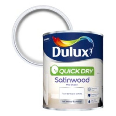 Dulux QD Satinwood PBW 750ml