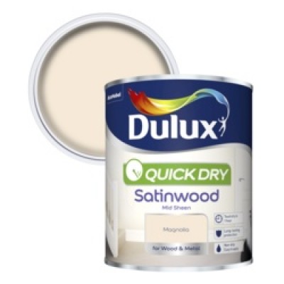 Dulux QD Satinwood Magnolia 750ml Dulux QD Satinwood Magnolia 750ml
